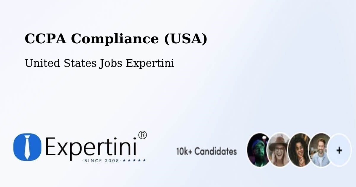 CCPA Compliance (USA) - United States Jobs Expertini